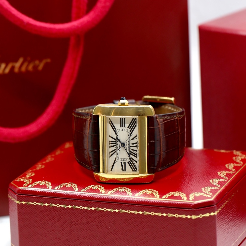 Cartier Divan 18K Gold 38MM Watch